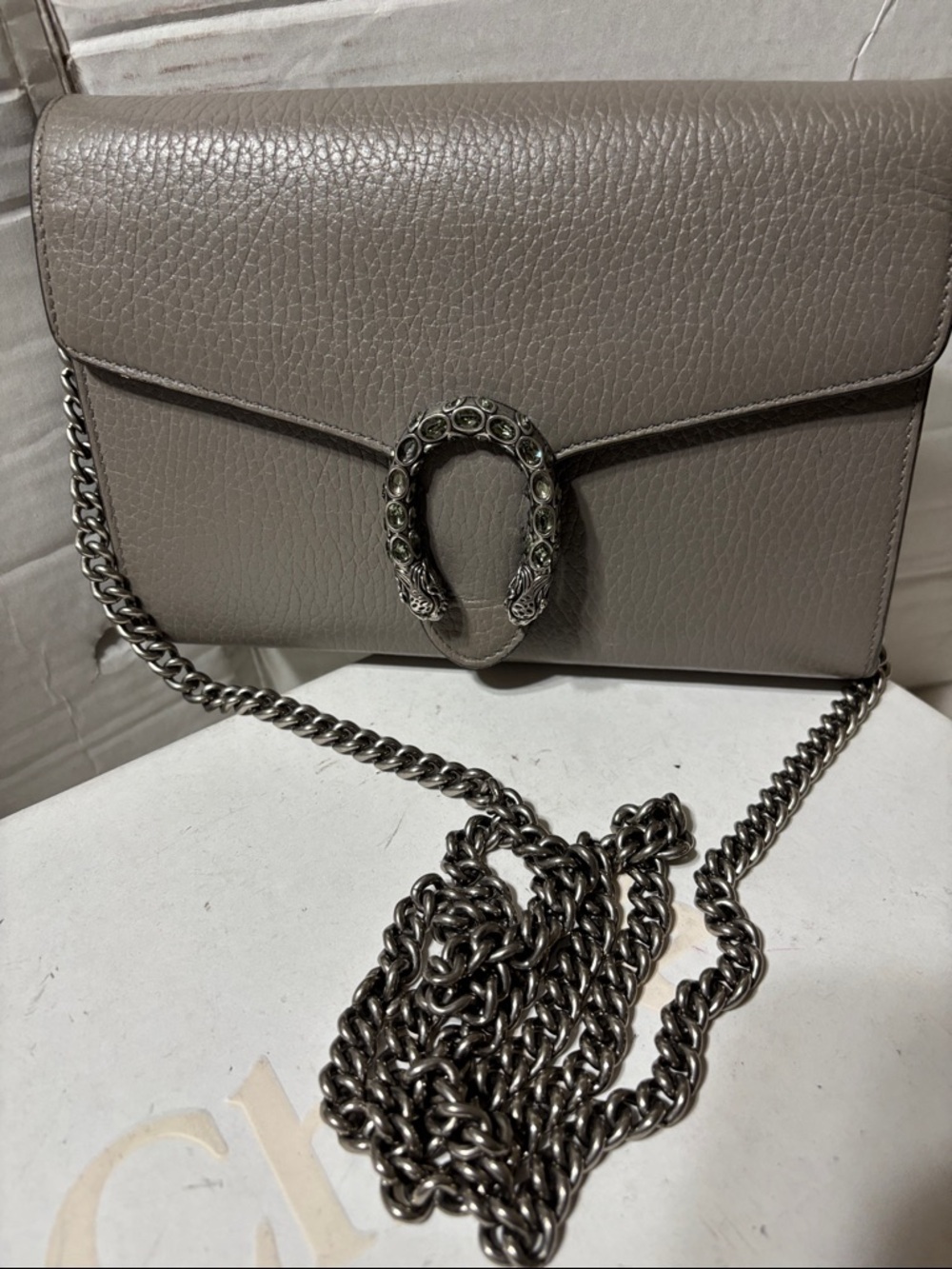 Gucci Dionysus Leather Chain Wallet/Crossbody. EUC